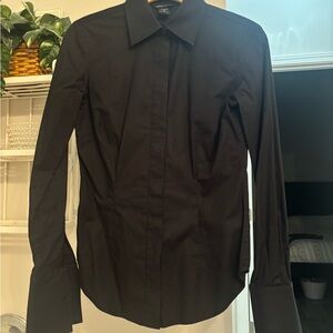 Women’s Moda International Black Dress Shirt
